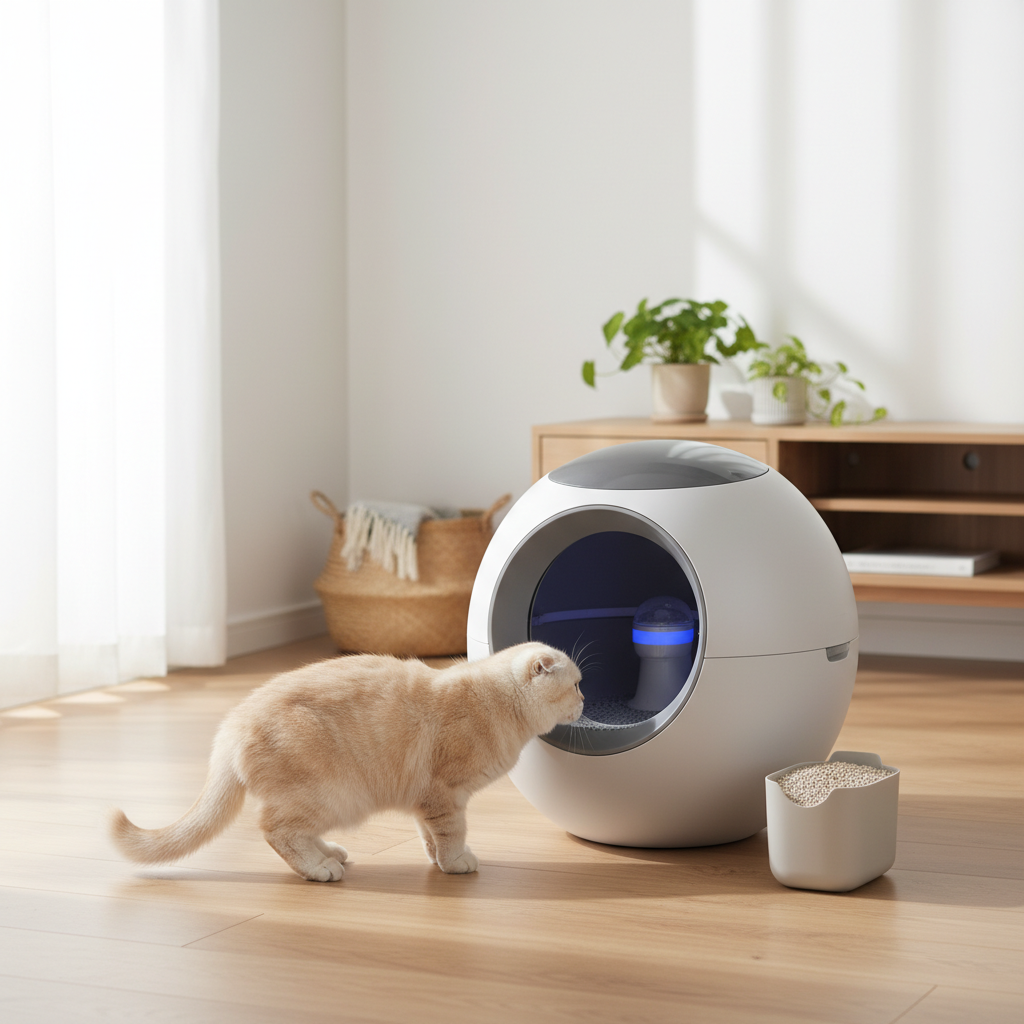 自動猫トイレの種類と特徴に関する画像