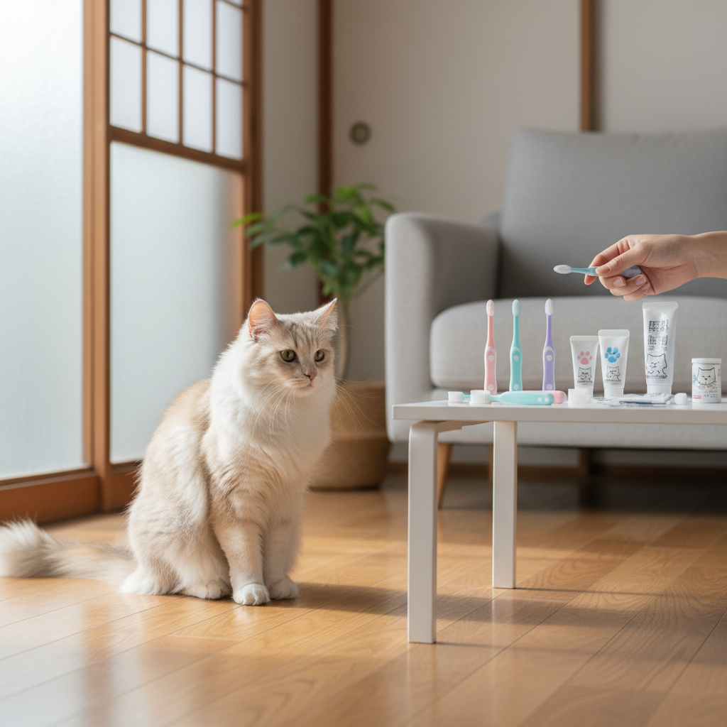 猫 歯磨き グッズの種類と特徴に関する画像
