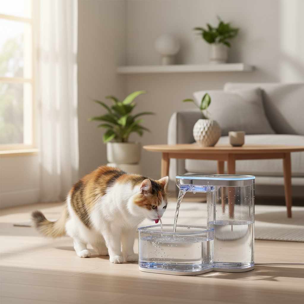 人気の自動水飲み器「ピュアクリスタル」の魅力に関する画像