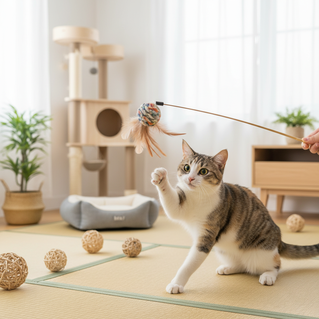 猫が喜ぶおもちゃの条件とは？に関する画像